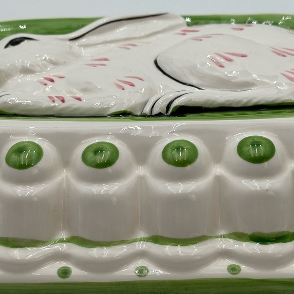 Sigma the Tastesetter White Bunny Rabbit Ceramic Hanging 3-D Mold Easter - Picture 9 of 16